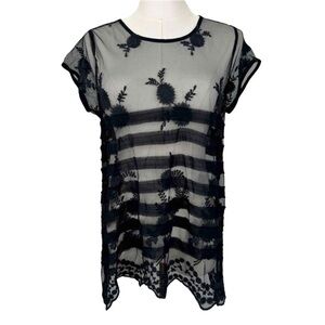 Bishop & Young Anthropologe Sheer Top Gothic Dark Romantic Witchy Whimsigoth